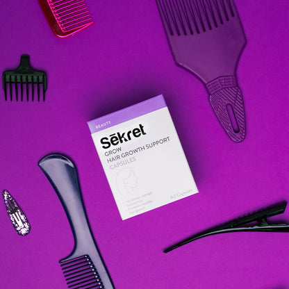 SEKRET GROW - HAIR GROWTH SUPPORT CAPSULES (60's)